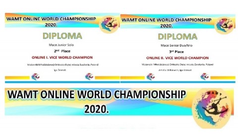 Sukces zwoleńskich mażoretek na Mistrzostwach ŚWIATA -WAMT ONLINE WORLD CHAMPIONSHIP 2020